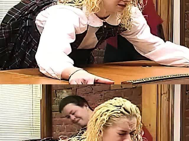 Blonde teen Nikki Sexx fucks in her schoolgirl uniform