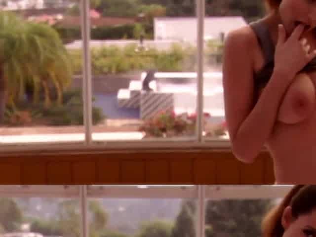 Lesbian Holes Scene 1 Beautiful Busty Brunette Masturbates While People Watch Her