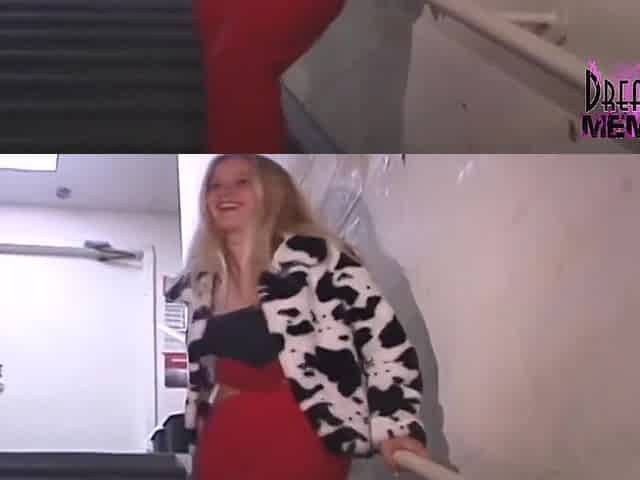 Smokeshow Blonde Gets Naked In A Night Club Backroom