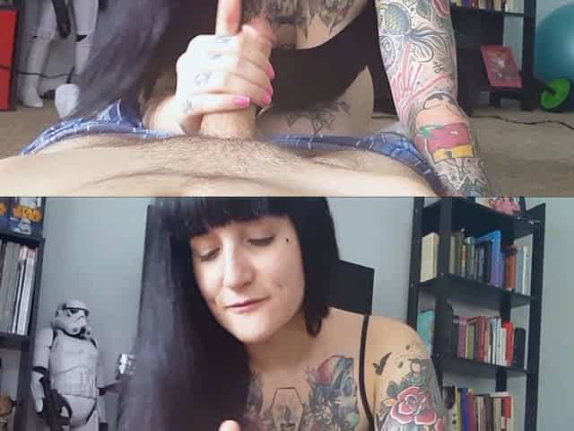 Sexy Teen Brunette Chick Handjobs POV
