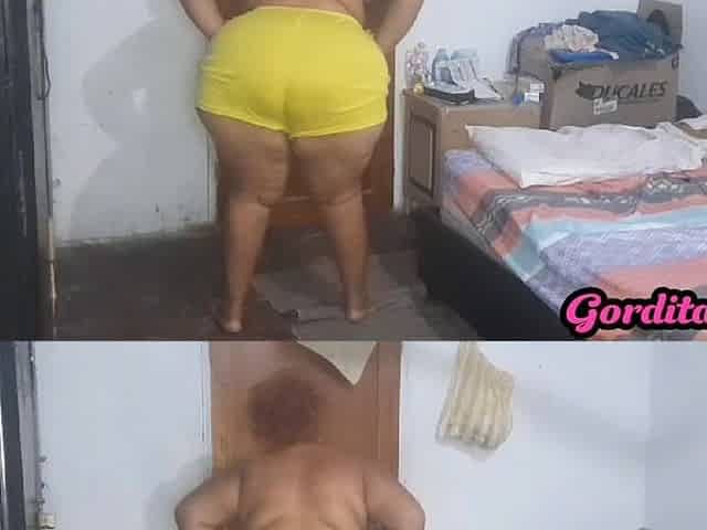 Hot Fat Laura Lane Rubs Her Huge Pussy