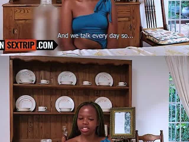 This 18YO EBONY cutie goes to church each Sunday... turned into a ROD-WHORE one time I started recording