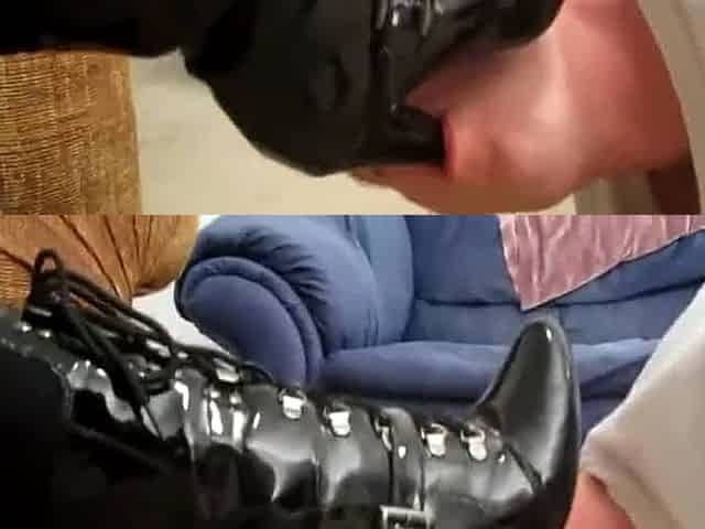 BBW sweaty boot smelling bad