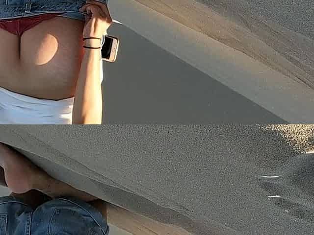 Flashling sucking and fucking on American roadtrip