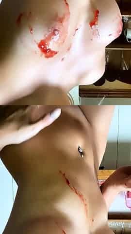 Real amateur teen plays with toys as she masturbates
