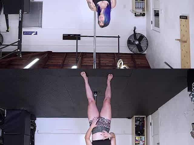See Alternative Fit Hottie Handle A Pole & Work Her Grasp