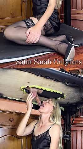 Ebony satin nightie mother i'd like to fuck milks a massive load