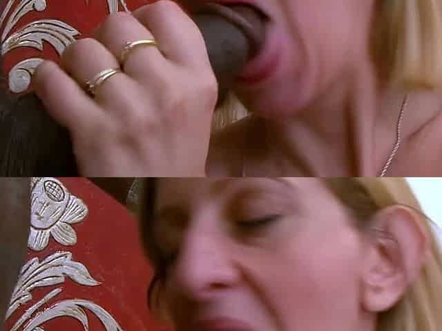 Mature blonde MILF gets her stretched out asshole