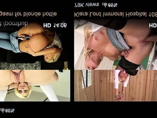 Busty amateur blonde babe getting fucked anally