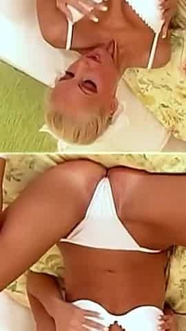 Hot Cutest Amazing Blonde Big Tits Fingering Her Pussy to Squirting Orgasm Vol 1