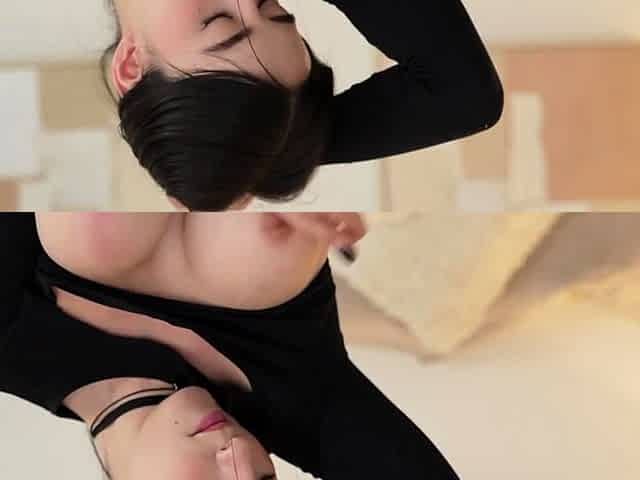 Dildoing asian teen rammed hard doggystyle