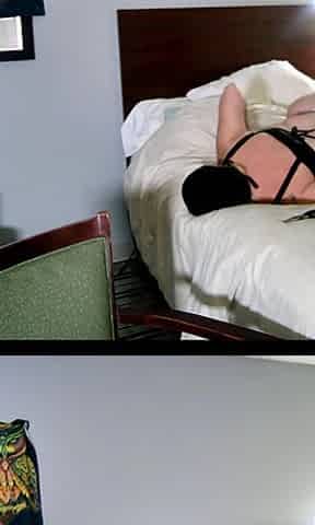 No Sound but See Me Pound Her Out, Right Over the Bed