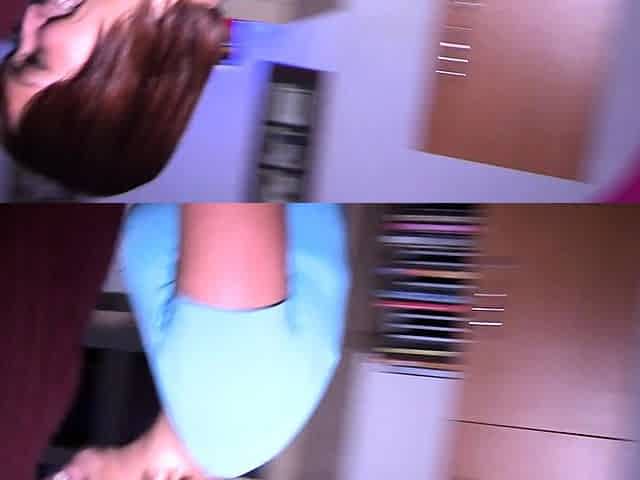 Pretty girl analyzed in the dorm