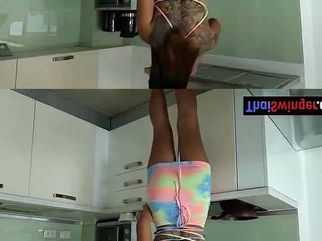 Big Ass Thai Gf Cooking And Kitchen Fuck