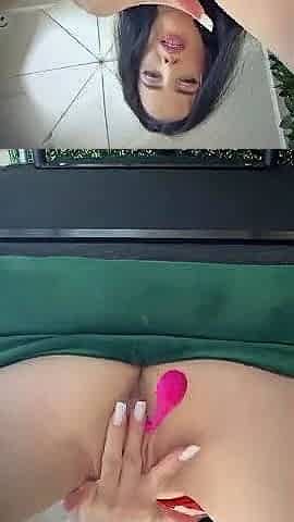 Petite small tit babe with perfect pussy masturbates