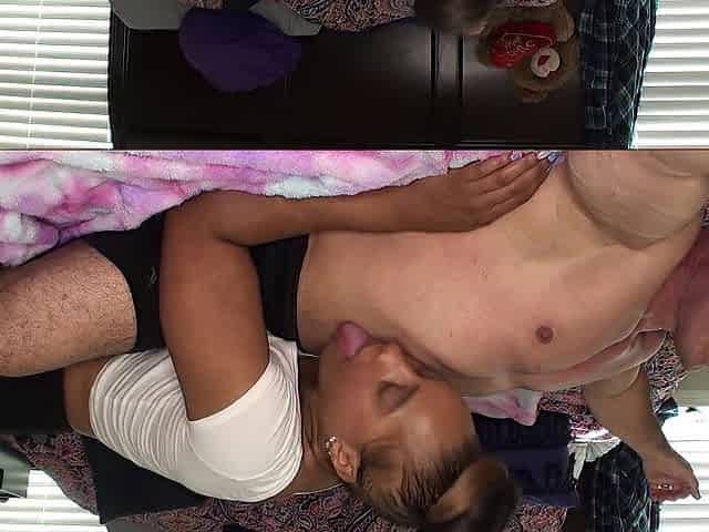 Kendra Allure licks my abs