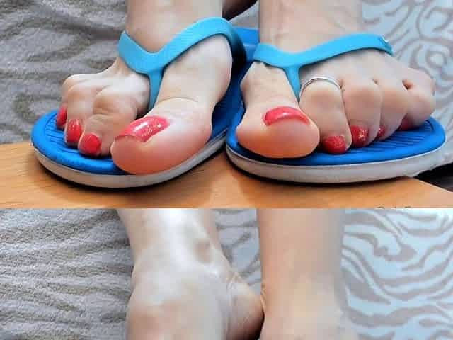 Maitresse Madelines solo foot fetish POV