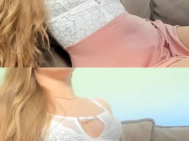 Amateur brunette Michelle with small tit