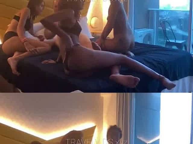Old man enjoy girl