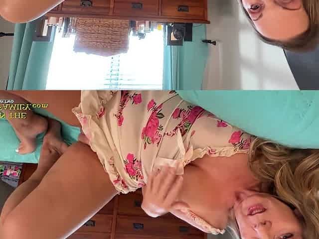 Stepmom Gets Horny Watching Porn Cant Resist Juniors Bulge
