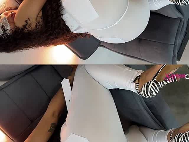 Hot Girl in White Leggings Having Anal Sex - Raissa Conte