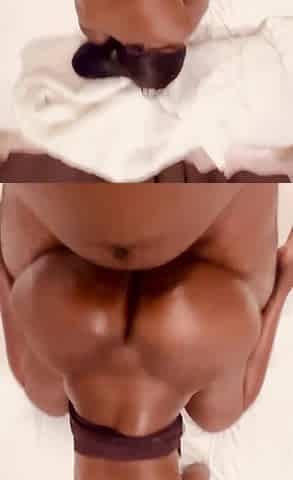 Ebony works her big juicy ass