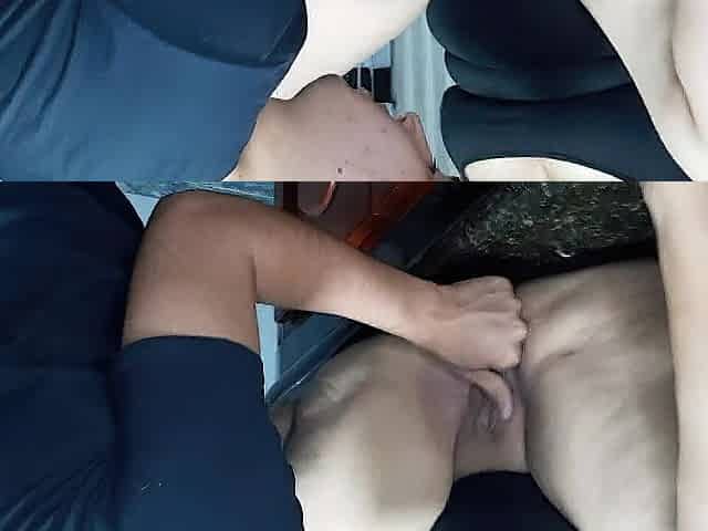 My stepmother gets lewd in the kitchen. what a rich cunt it has