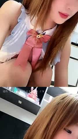 Japanese teen pussy pleased through panties