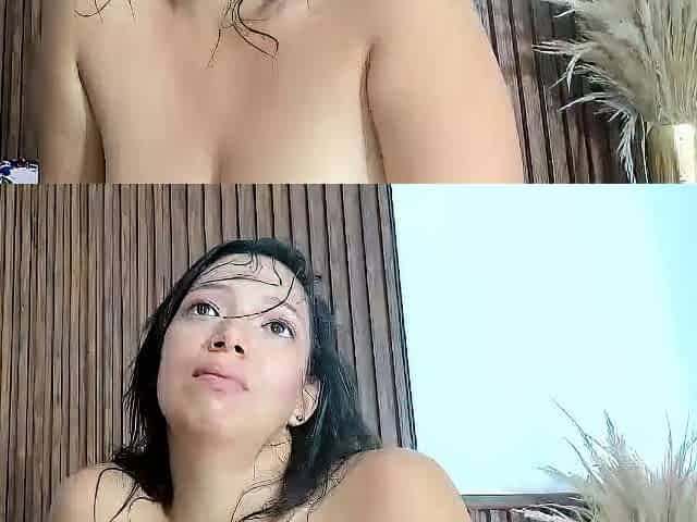 Busty brunette anal solo masturbation