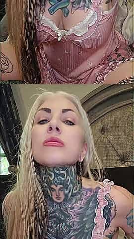 POV Hawt Tattooed mother I'd like to fuck Eye Contact Tease and Show