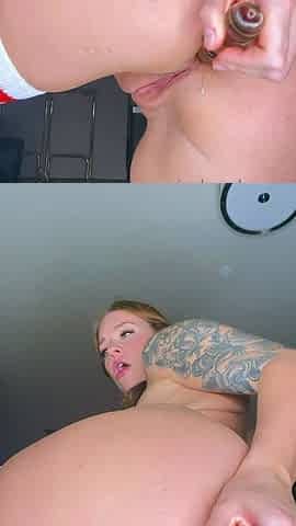 Stacked brunette goes solo toys and masturbation