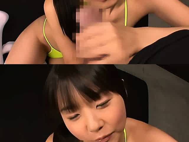 Japanese teen blowjob with creamy mustache