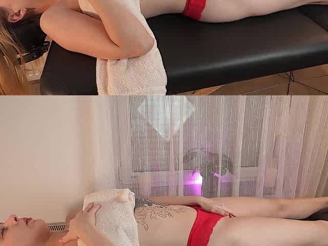 Caught masturbating by my masseur mid-session