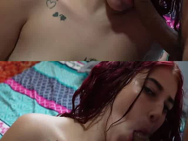 Hot Stepsister Sucking Cock