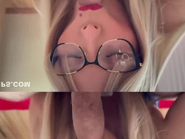 My Neighbors Wife Loves Sucking Big And Thick Cocks And Cums On Her Tits