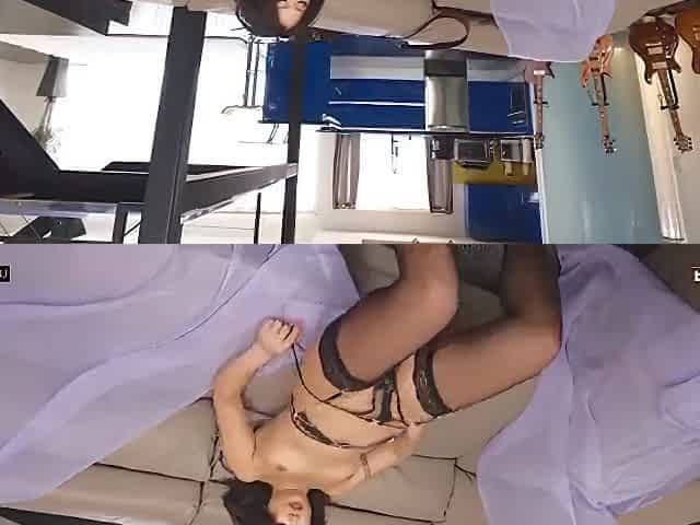 Stretching Out Lulu Chus Tight Pussy
