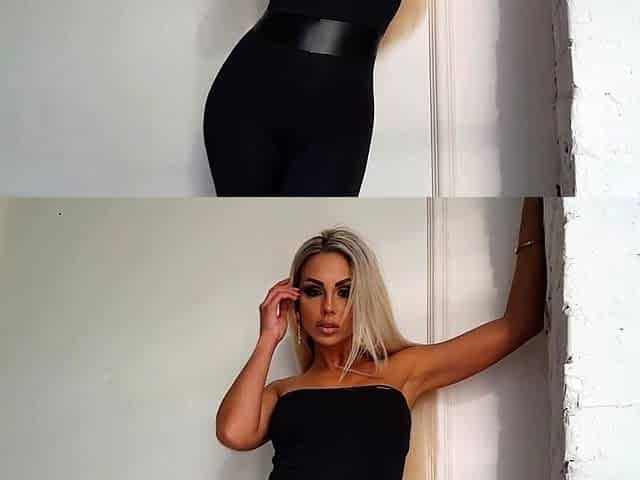 Cute blonde with big boobs solo