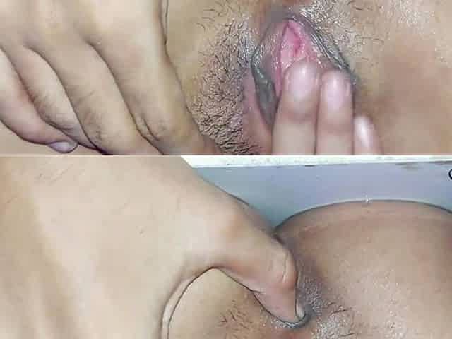Hairy Pussy Girl Missionary Sex in Closeup View.