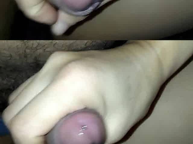 aged woman is drilled below the sheets