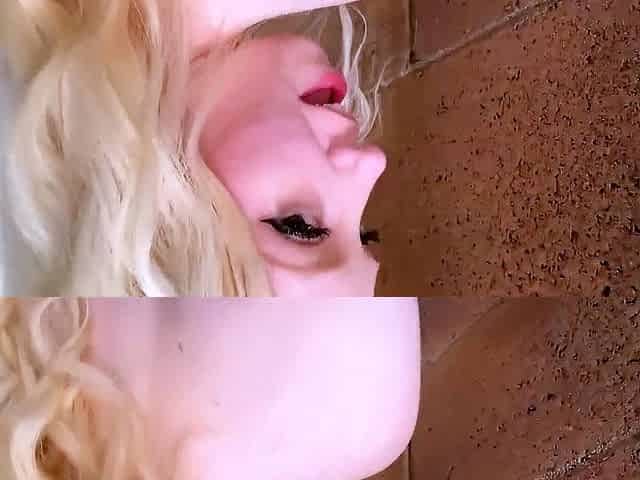 Blonde With Natural Big Boobs Loves Putting A Toy In Her