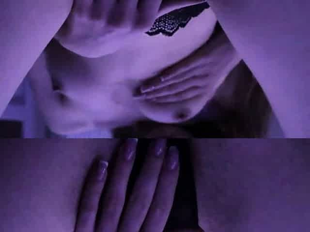 Blonde Teen Fingers Herself to Orgasm Before Bed