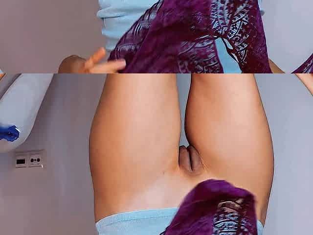 Watching her pull down her pants with that plump pink twat made me hard as screw