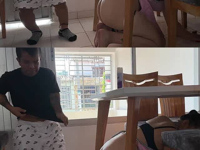 As an Excuse to Fuck My Little Stepbrother I Pretend to Get Stuck so He Can Put His Huge Cock in Me