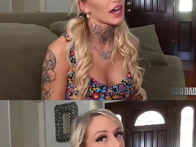 Stephanie Love - Tattooed Pawg Gets Her Tight Pussy Filled With Stepdaddys Cock