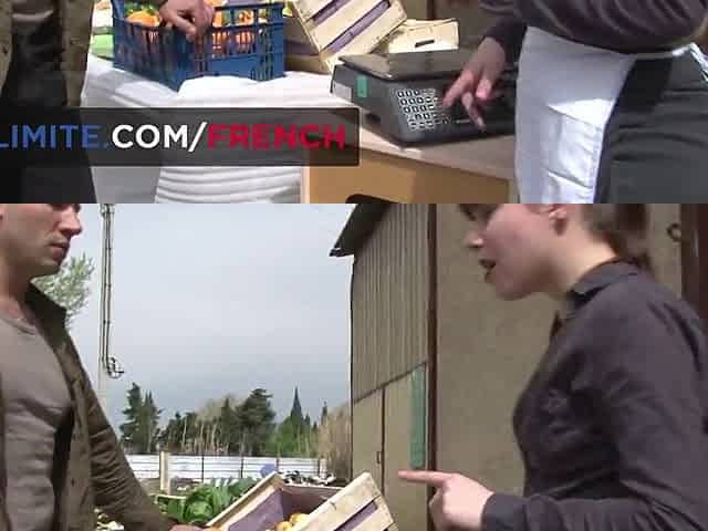 Ass slam with hot youthful fruit seller