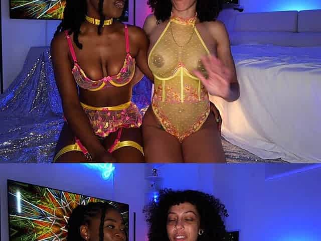Two Cock Hungry Hot Horny Sluts Ready For Intense Threesome