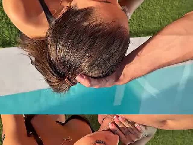 Mia Fae Pleasing Gets Screwed Hard Outside The Pool.
