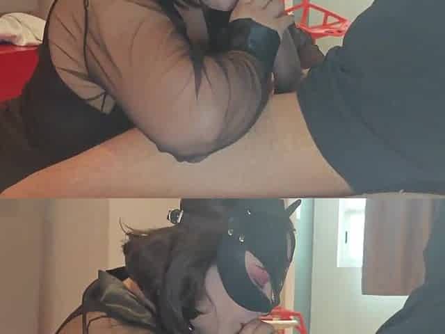 Mexican hotwife sucks a youthful guy in front of her spouse.