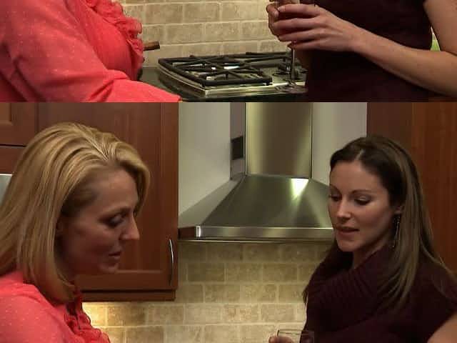 Mature housewife seduced by husband's secretary into a lesbian affair