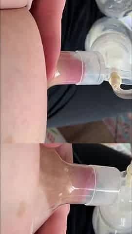 Pumping tits POV